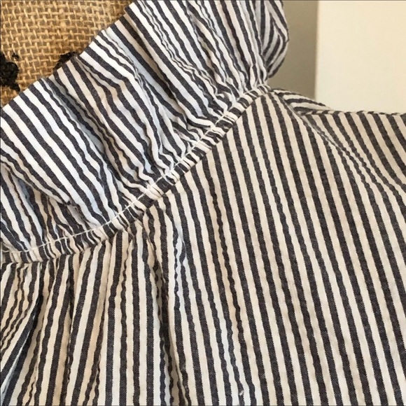 Banana Republic Seersucker Ruffle Dress - Picture 10 of 16